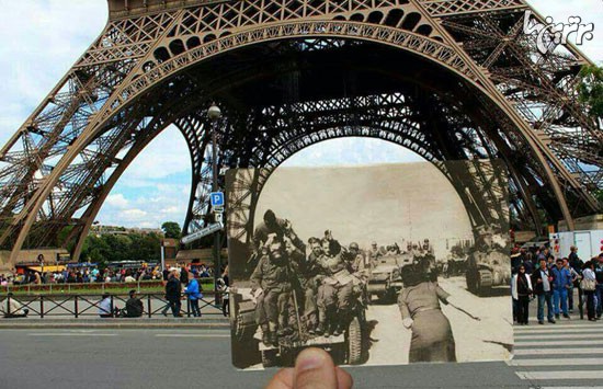 خلاقیت یک عکاس در سالگرد آزادی فرانسه