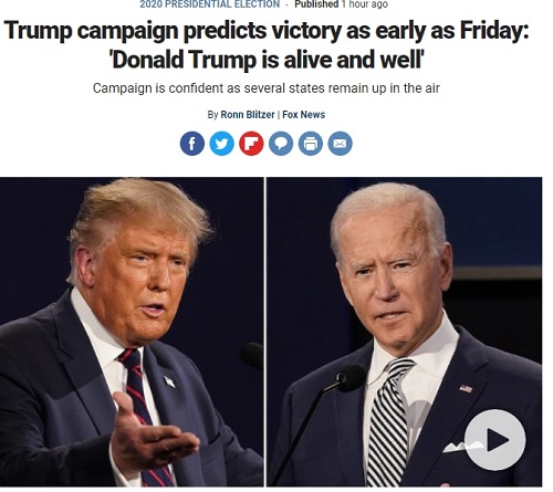 فاکس نیوز: کمپین ترامپ آماده جشن پیروزی است
