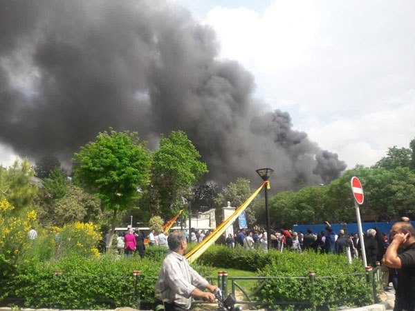 آتش ‎سوزی در بازار تهران