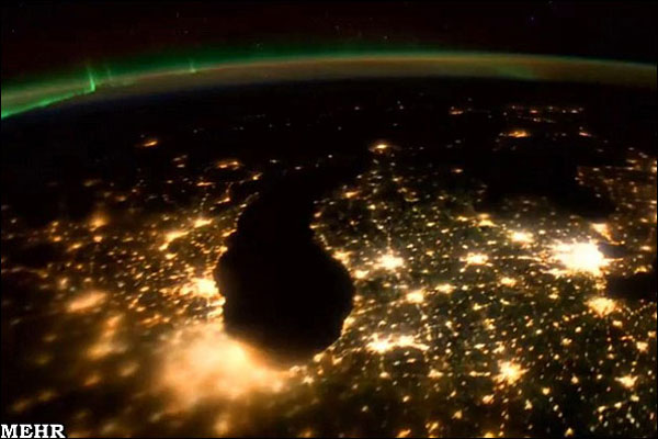 اروپا و خاورمیانه را از فضا تماشا کنید!