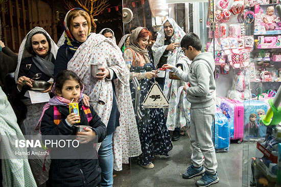 مراسم قاشق‌زنی در تهران