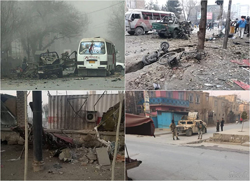 ۴ انفجار در کمتر از ۳ ساعت در کابل