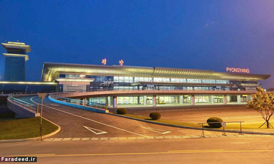 کیم‌ جونگ‌ اون در فرودگاه مدرن کره +عکس