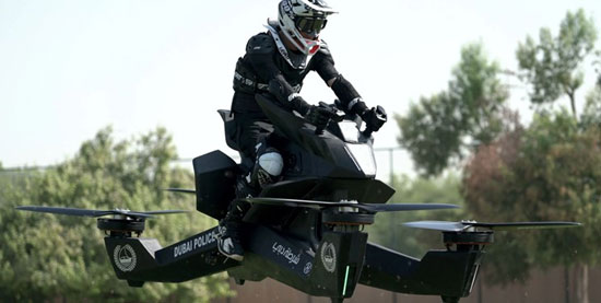 استفاده پلیس دوبی از موتورهای پرنده