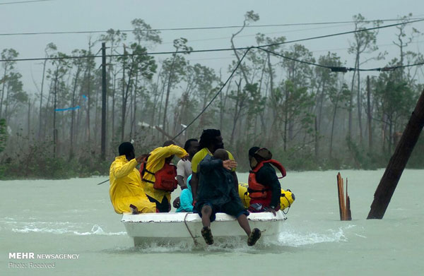 تصاویری از طوفان «دوریان» در باهاماس