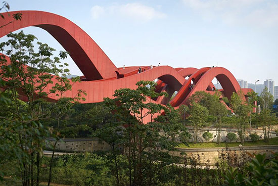 «پل گره شانس»، پل عابر پیاده‌ای در چین