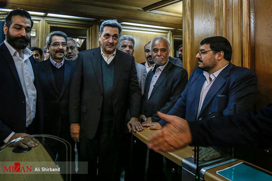 مراسم ادای سوگند حناچی شهردار جدید تهران