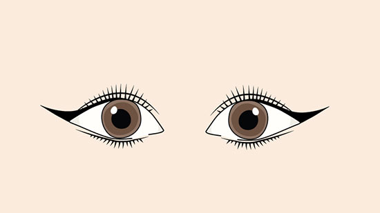 چگونه متناسب با فرم چشم‌ها خط چشم بکشیم؟