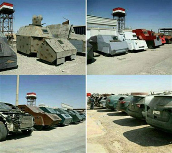کشف پارکینگ خودروهای انتحاری داعش در موصل