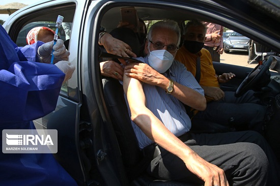 واکسیناسیون خودرویی کرونا در تهران