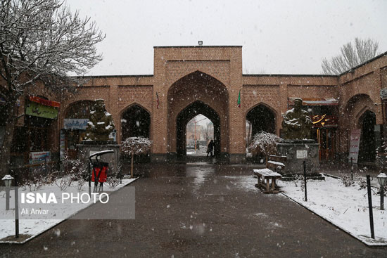 بارش شدید برف در اردبیل