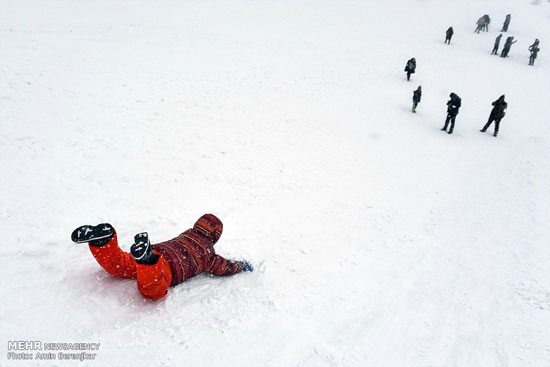 عکس: تفریح زمستانه در ارتفاعات سپیدان