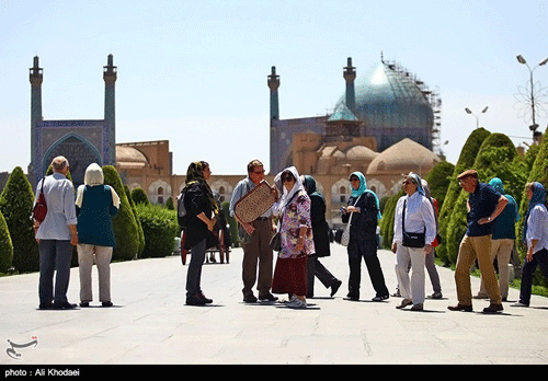 عکس: گردشگران خارجی در اصفهان