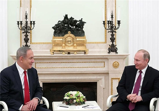 دیدار نتانیاهو با رئیس جمهور روسیه