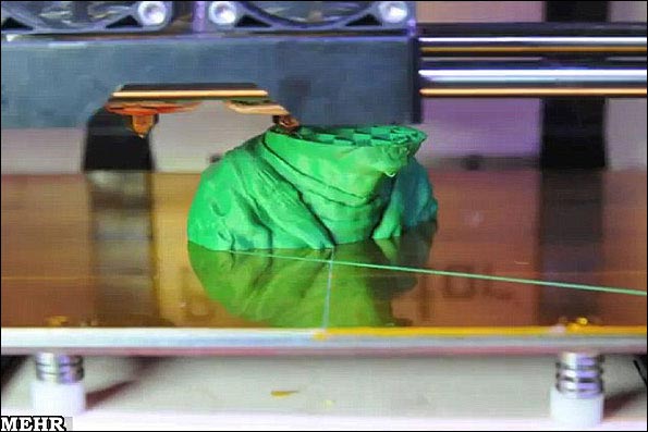 تصاویری از نحوه کارکرد چاپگرهای سه بعدی