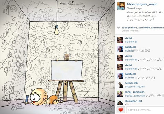 کاریکاتوریست ایرانی که پدیده اینستاگرام شد