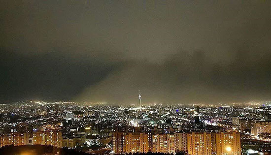 توفان شدید تهران را در نوردید