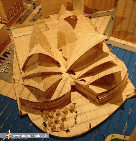عکس: زیباترین سازه‌های چوب کبریتی در دنیا