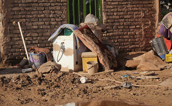 خسارات سیل در مناطق مرزی خراسان جنوبی