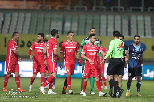 درگیری شدید بعد از گل سوم پرسپولیس