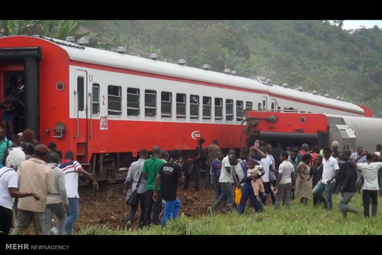 خروج قطار از ریل در کامرون‎