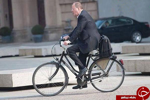 عکس: دوچرخه سواری آقای وزیر