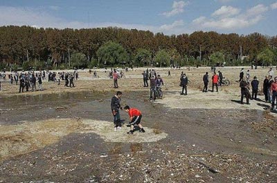 زاینده رود جان دوباره گرفت/ گزارش تصویری