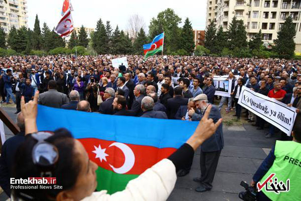 تظاهرات آزادی برای قره باغ در باکو