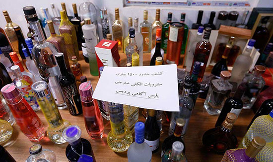 کشف 1800 بطری مشروبات الکلی در شرق تهران