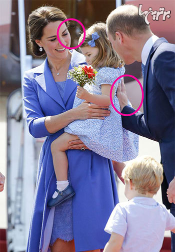 زبان بدن کیت میدلتون و شاهزاده ویلیام با فرزندانشان