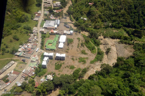 تصاویری وحشتناک از رانش زمین در کلمبیا‎