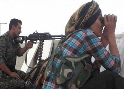 زنی که فرمانده جنگ با داعش است