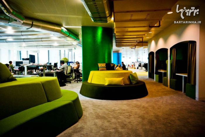 چیدمان رویایی دفتر گوگل در لندن