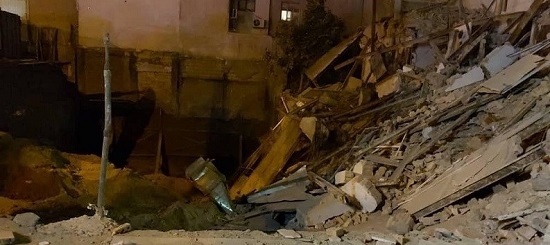 تخریب ساختمان ۳ طبقه در بزرگراه امام علی