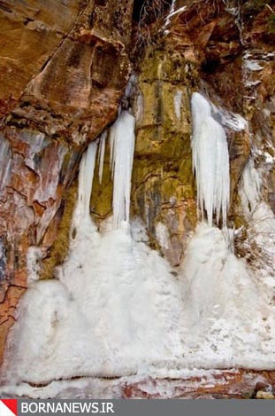 تصاویری شگفت انگیز از آبشار های یخ زده