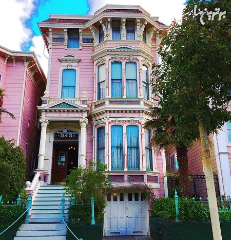 خانه های بهاری و آبنباتی رنگ سانفرانسیسکو