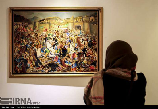 نمایشگاه نقاشی های مذهبی قهوه خانه ای