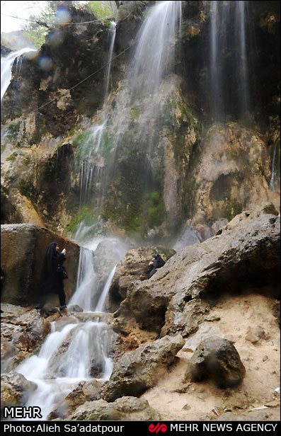 زیبایی های آبشار «اخلمد» مشهد +عکس