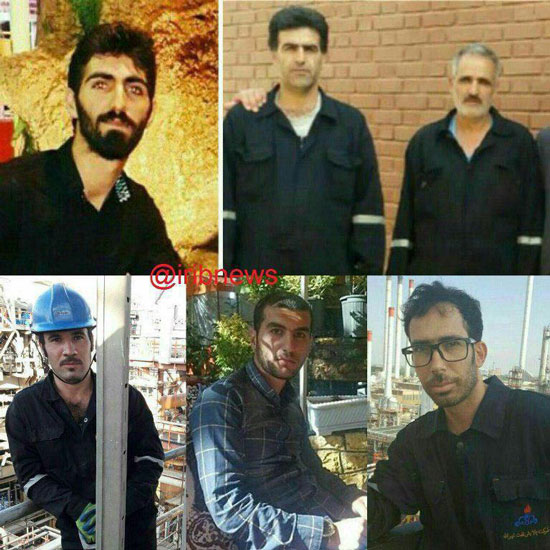 شش قربانی حادثه پالایشگاه نفت تهران