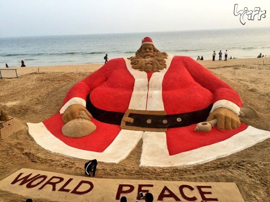 غول پیکرترین بابانوئل دنیا +عکس