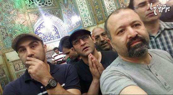 عکس: نقی و «اوس موسی» در حرم امام رضا
