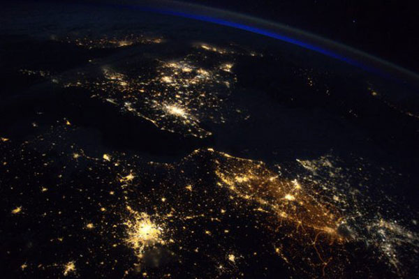 نورانی ترین کشور دنیا از نگاه ساکنین ایستگاه بین المللی فضایی