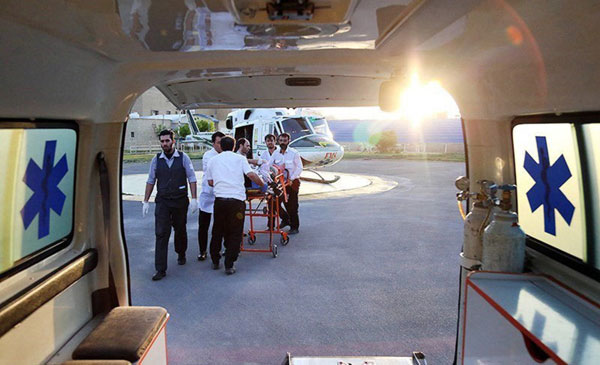 عملیات نجات سرنشین پاراگلایدر سقوط کرده