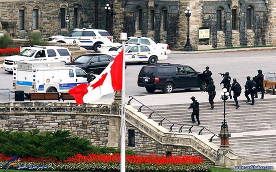 تیراندازی در پارلمان کانادا +عکس