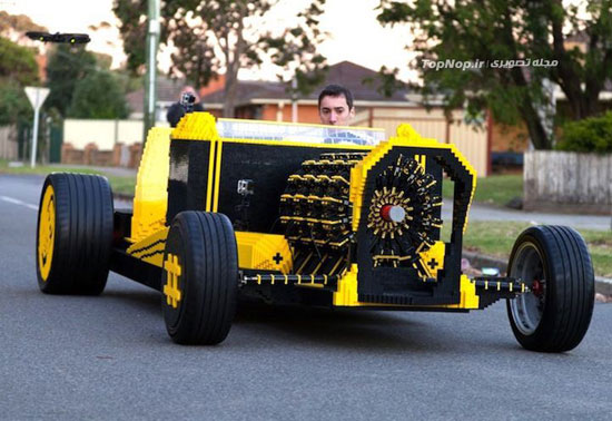 ساخت یک ماشین واقعی با لگو!