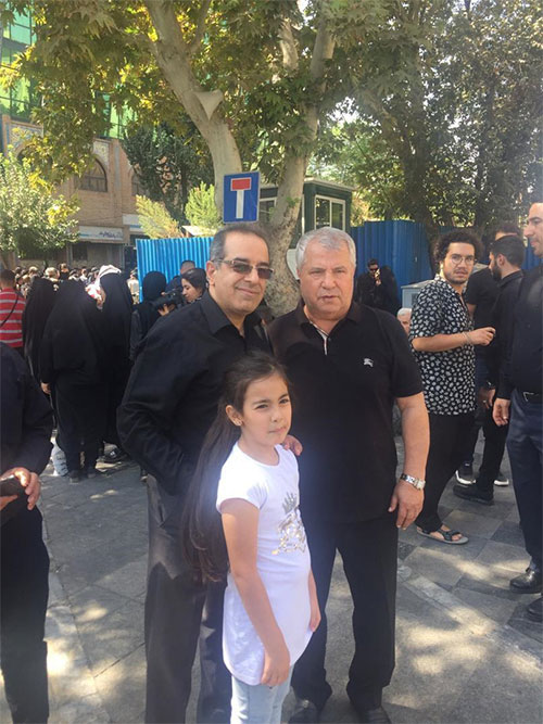 عزاداری علی پروین در بازار تهران در عصر عاشورا
