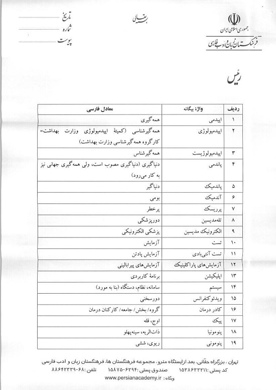 نامه حدادعادل به رئیس‌جمهور: فارسی را پاس‌بدارید