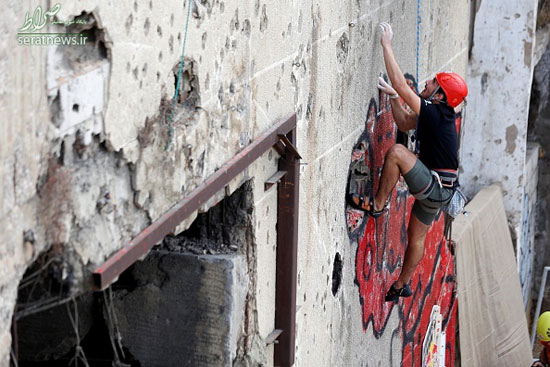 دیواره‌نوردی روی یادگار جنگ در لبنان