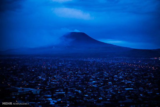 فوران آتشفشان نیراگونو در کنگو +عکس