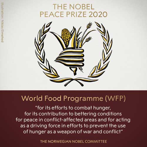 برنامه جهانی غذا برنده نوبل صلح شد